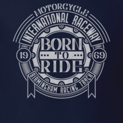 Born To Ride Vintage Style Motorcycle Dark Color T Shirt 35320814