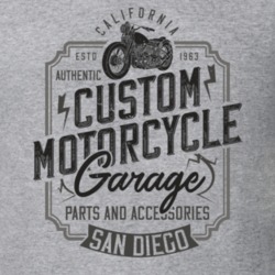 Custom Motorcycle Garage Vintage Style Motorcycle Light Color T Shirt 35321481