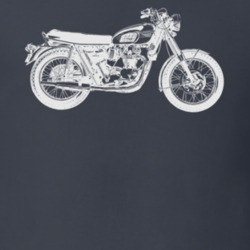 1970 Bonneville T120r Side View Dark Color T Shirt 35338908