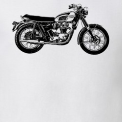 1970 Bonneville T120r Side View Light Color T Shirt 35338913