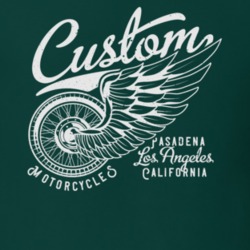 Flying Wheel Vintage Style Motorcycle Dark Color T Shirt 35389575