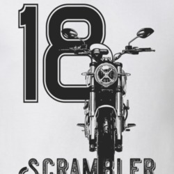 2018 Scrambler 1100 Front View With Year And Model Light Color T Shirt 35391644