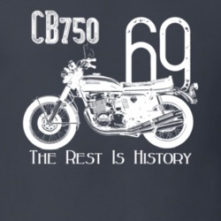 1969 Cb750 Side View Vintage Style Dark Color T Shirt 35407844