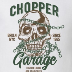 Chopper Garage Vintage Style Motorcycle T Shirt 35408043