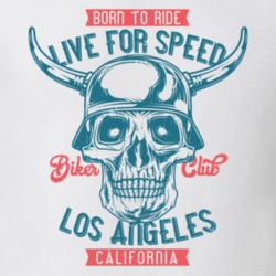 Live For Speed Vintage Style Motorcycle Light Color T Shirt 35408048