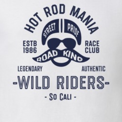 Hot Rod Mania Vintage Style Motorcycle Light Color T Shirt 35416221