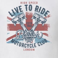British Motorcycle Club Vintage Style Motorcycle T Shirt 35416621