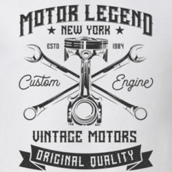 Motor Legend Vintage Style Motorcycle Light Color T Shirt 35416639