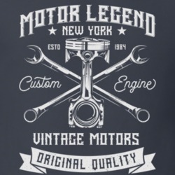 Motor Legend Vintage Style Motorcycle Dark Color T Shirt 35416640