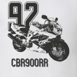 1992 Cbr900rr Side View With Year And Model Light Color T Shirt 35416878