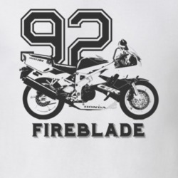 1992 Cbr900rr Side View With Model Name Light Color T Shirt 35416905