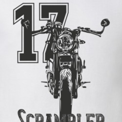 2017 Scrambler Cafe With Year And Model Light Color T Shirt 35427195