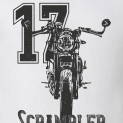 2017 Scrambler Cafewith Year And Model Vintage Style Light Color T Shirt 35427200