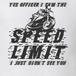 Speed Limit Vintage Style Funny Motorcycle Light Color T Shirt 35583455