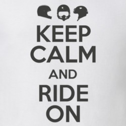 Keep Calm And Ride On Funny Motorcycle Light Color T Shirt 35736853