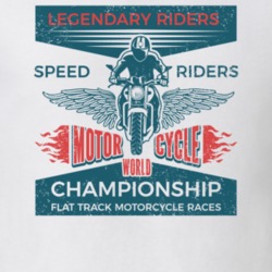 Legendary Riders Flat Track Races Vintage Style Motorcycle T Shirt 35736884