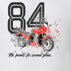 1984 Zx900 Ninja Side View Shatter Style Motorcycle Light Color T Shirt 35790787