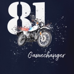 1981 R80 Gs Side View Shatter Style Motorcycle Dark Color T Shirt 35790888