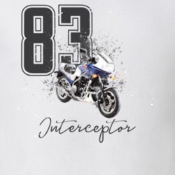 1983 Vf750f V45 Interceptor Shatter Style With Model Motorcycle Light Color T Shirt 35806094