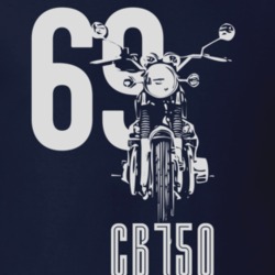 1969 Cb750 Abstract Front View With Year And Model Dark Color T Shirt 35808411