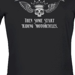 Born Equal Funny Girl Biker Motorcycle Dark Color T Shirt 35826229