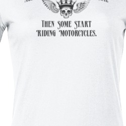 Born Equal Funny Girl Biker Motorcycle Light Color T Shirt 35826230