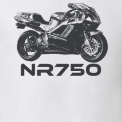 1992 Nr750 Side View With Model Light Color Motorcycle T Shirt 35949795
