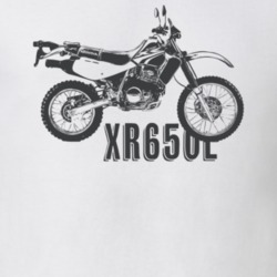 2018 Xr650l Side View With Model Light Color T Shirt 36007064