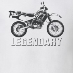 2018 Xr650l Side View With Slogan Light Color T Shirt 36007074