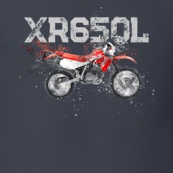 2018 Xr650l Side View Shatter Style Motorcycle With Model T Shirt 36007090