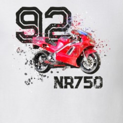 1992 Nr750 Shatter Style With Model Motorcycle Light Color T Shirt 36007680