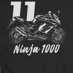 2011 Ninja 1000 Motorcycle Side View With Year And Model Dark Color T Shirt 36277705