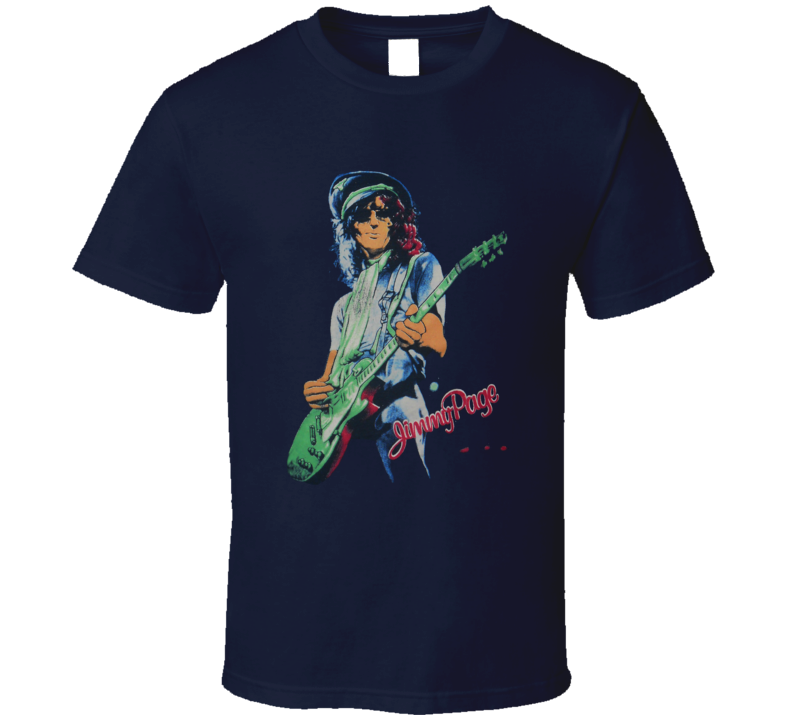 Jimmy Page 1977 Retro Music T Shirt