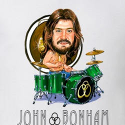 John Bonham Led Zeppelin Caricature Music T Shirt 16386382
