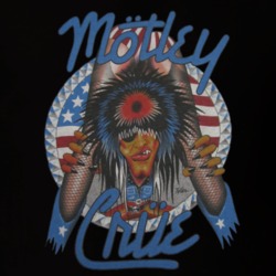 Motley Crue Retro 1987 Girls Girls Girls Concert Black T Shirt 17847059