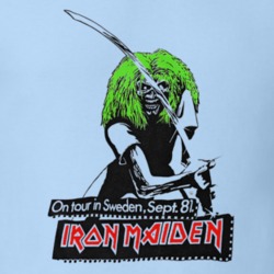 Iron Maiden Sept 1981 Tour Classic Metal Music T Shirt 25375580