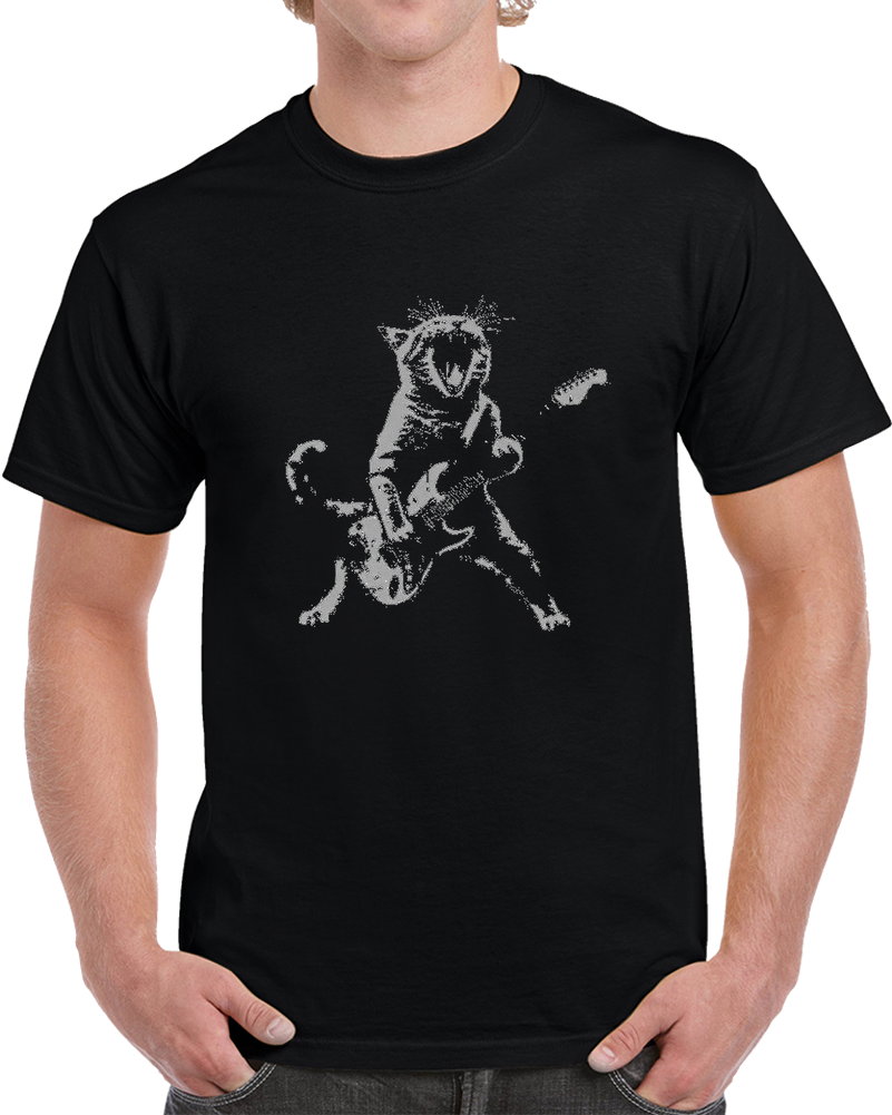 Guitar Cat T Shirt Guitar Cat T Shirt