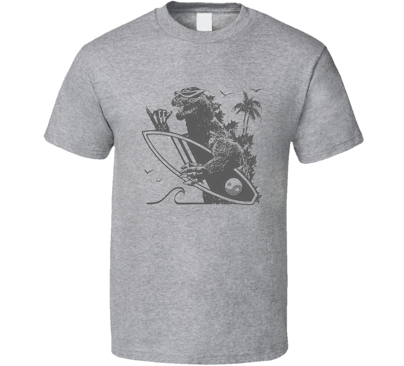 Godzilla Surfer T Shirt