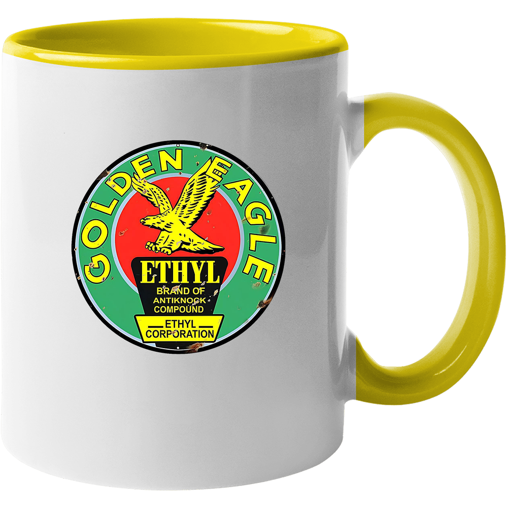 Golden Eagle Ethyl Gasoline Retro Mug