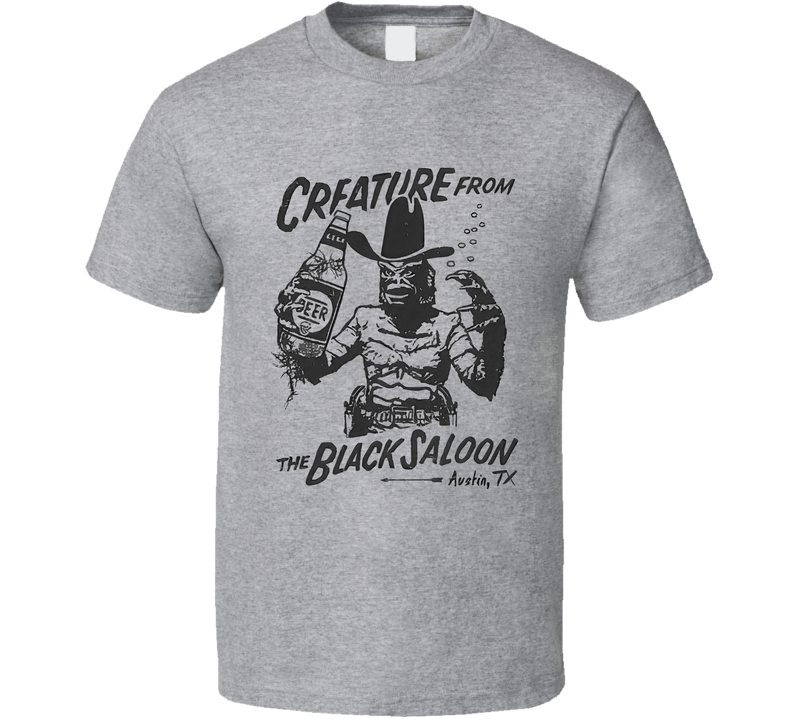 Creature From Black Saloon Retro T Shirt
