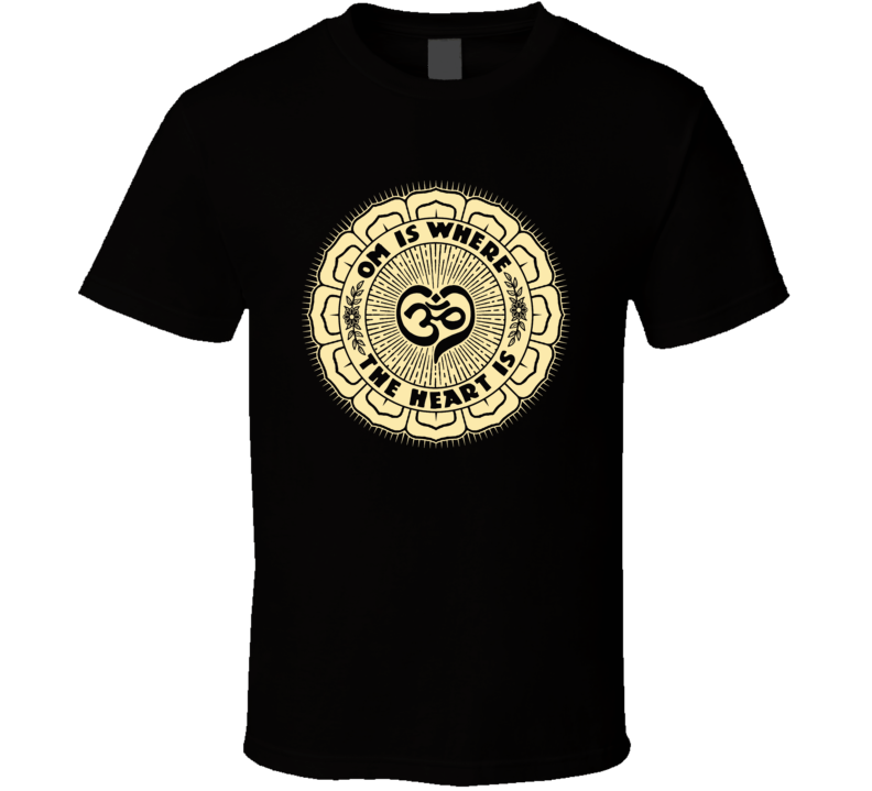 OM Is Where the Heart Is T Shirt (2-Tone) OM Is Where the Heart Is T Shirt (2-Tone)