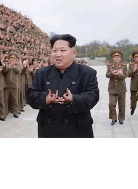 Kim Jong Un Gang Signs Blood T Shirt