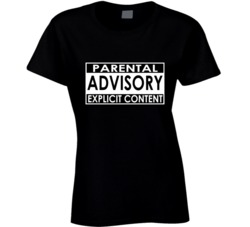 Kim Sears / Andy Murray Inspired - Parental Advisory Explicit Content Funny Ladies T Shirt 6781836