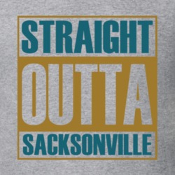 Straight Outta Sacksonville Tee Jacksonville Football Trendy T Shirt 33122826