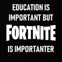 Education Is Important But Fortnite Is Importanter Tee Funny Gaming Video Game T Shirt 34538353