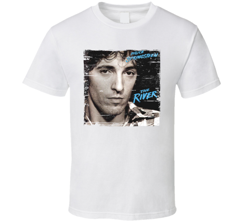 Bruce Springsteen The River Album Cover Distressed Image T Shirt