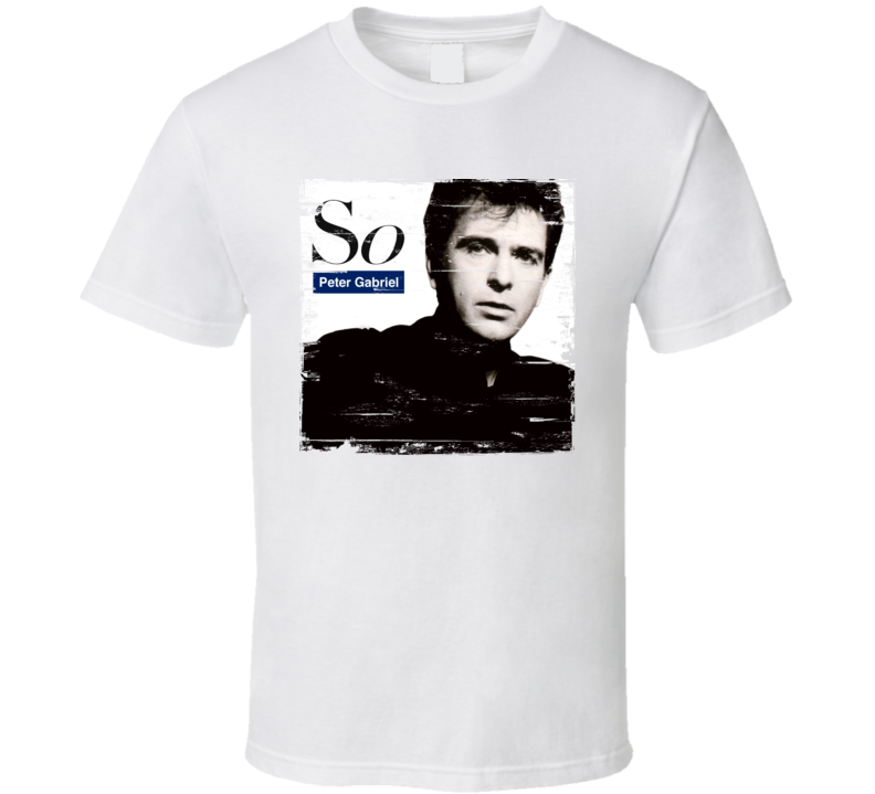 Peter Gabriel So Album Cover Distressed Image T Shirt