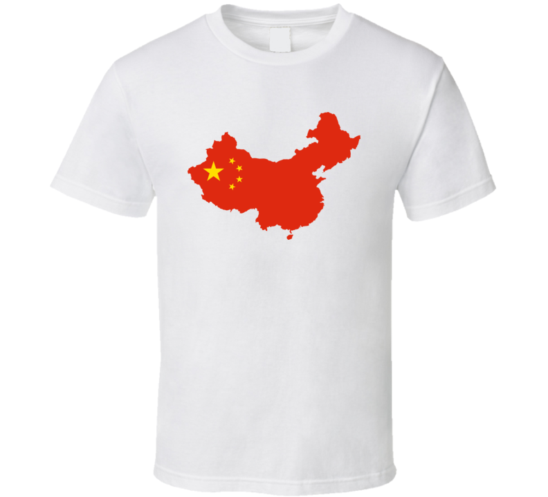 China Map Flag Custom Fan T Shirt