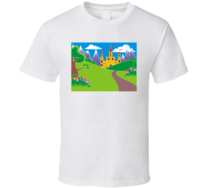 Fairytale Fantasy Castle Landscape Custom Fan T Shirt