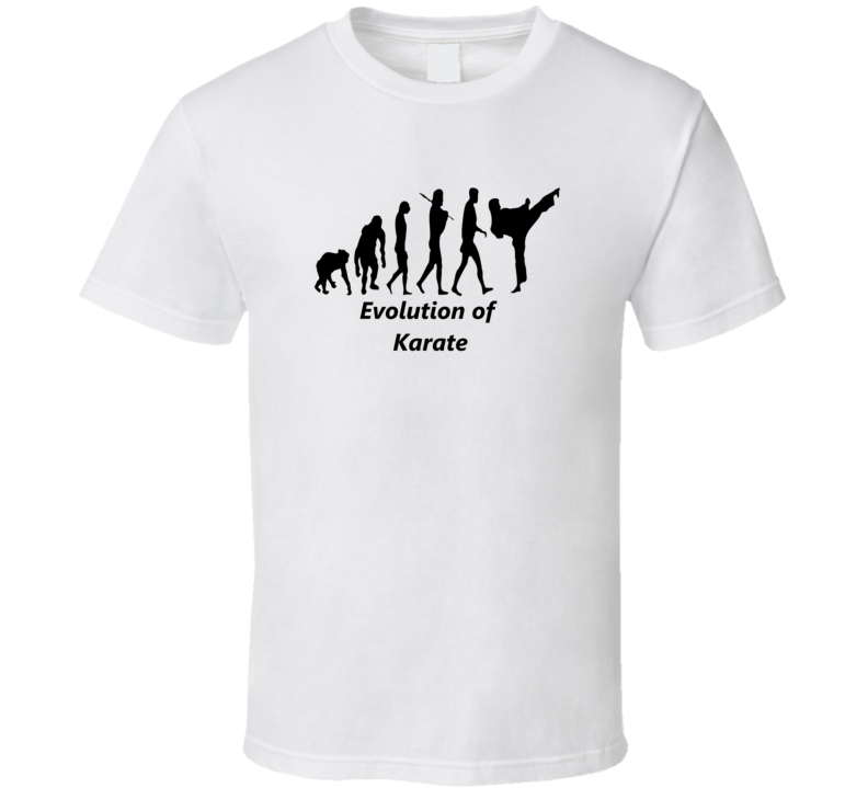 Evolution Of Karate Martial Arts T Shirt